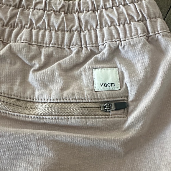 Vuori Women's Light Pink Athletic Shorts - Picture 4 of 5
